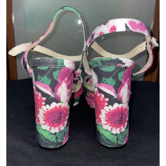 Betsey Johnson Pink Floral Heels - Picture 5 of 8
